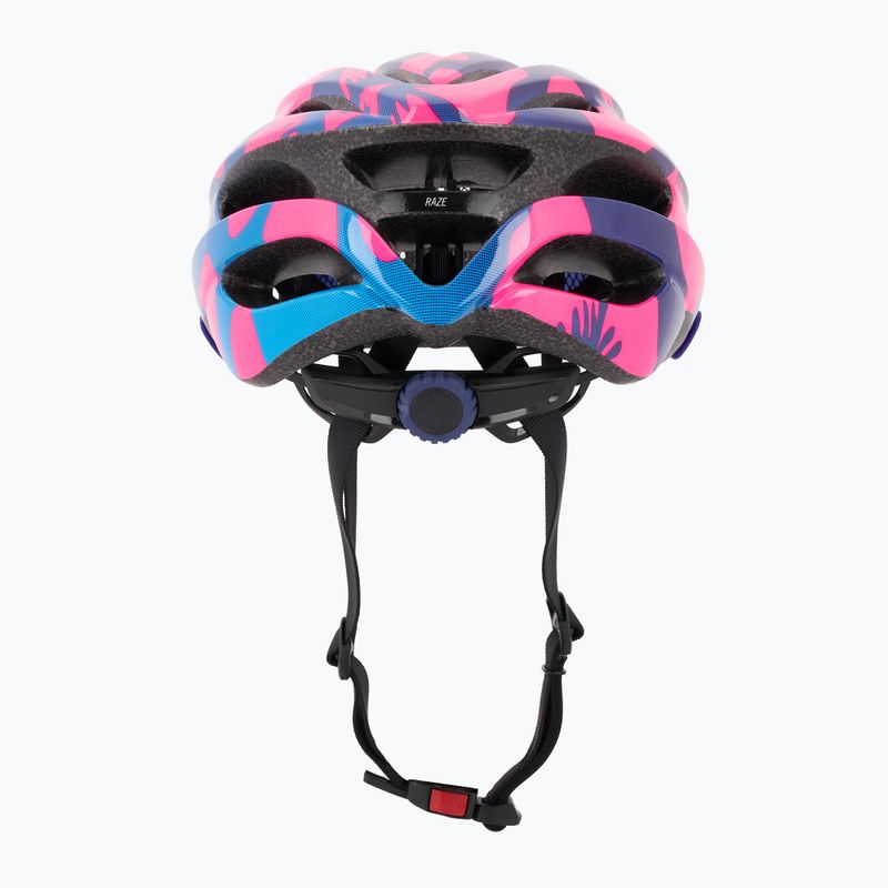 Kask rowerowy dziecięcy Giro Raze Jr berry blue flowers 4
