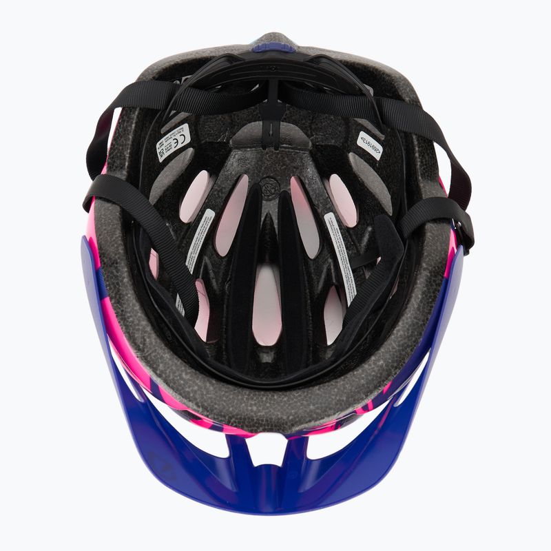 Kask rowerowy dziecięcy Giro Raze Jr berry blue flowers 5