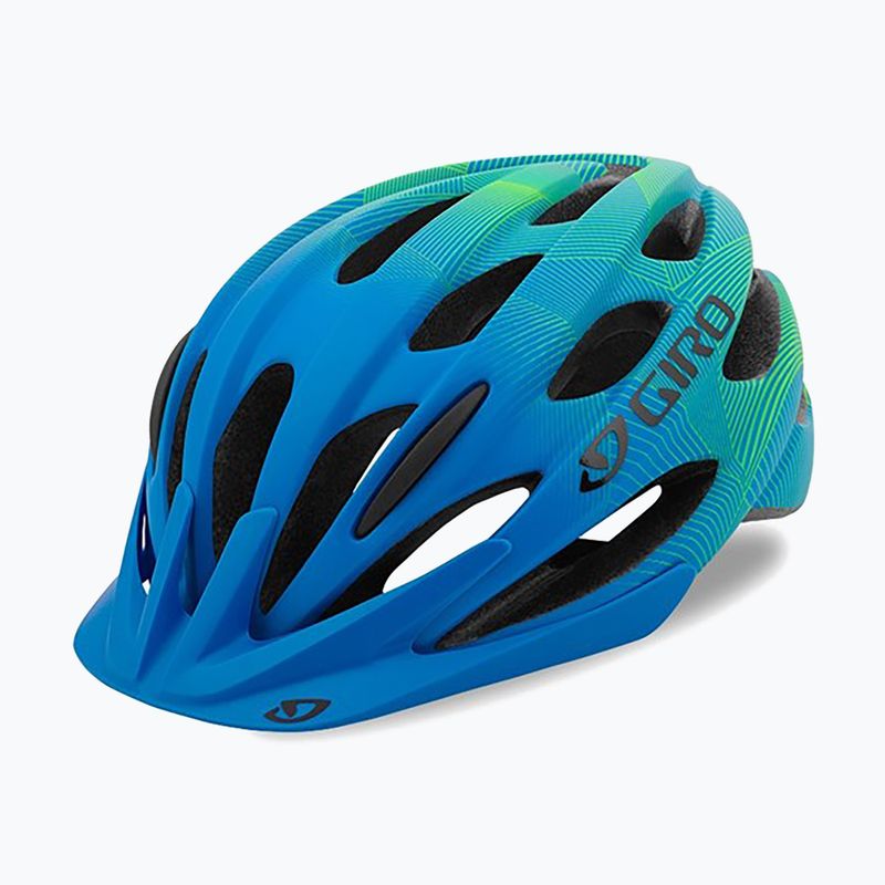 Kask rowerowy dziecięcy Giro Raze Jr matte blue/lime 9