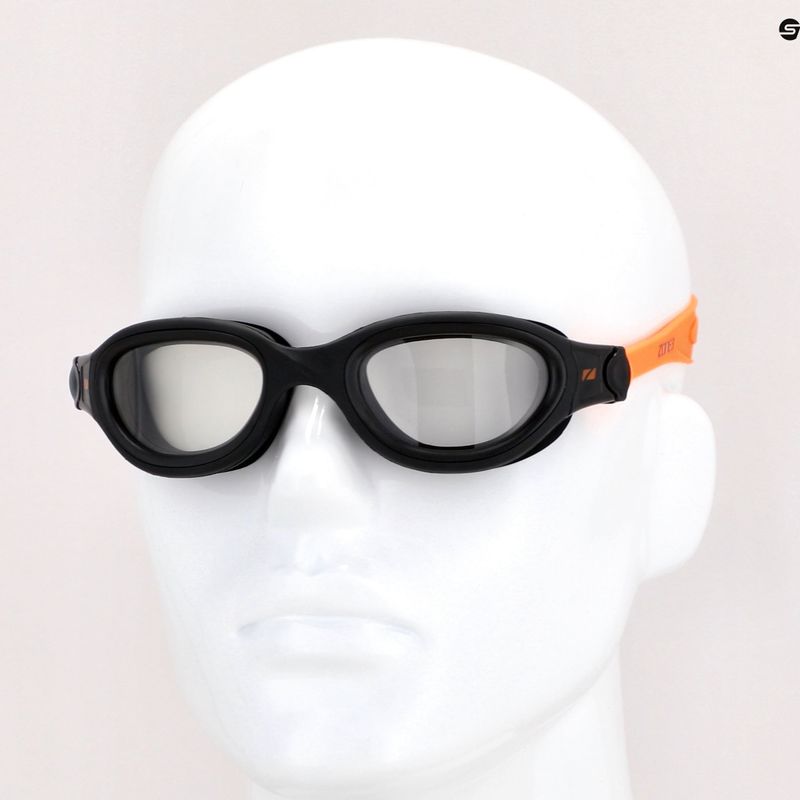 Okulary do pływania ZONE3 Venator-X black/neon orange 7