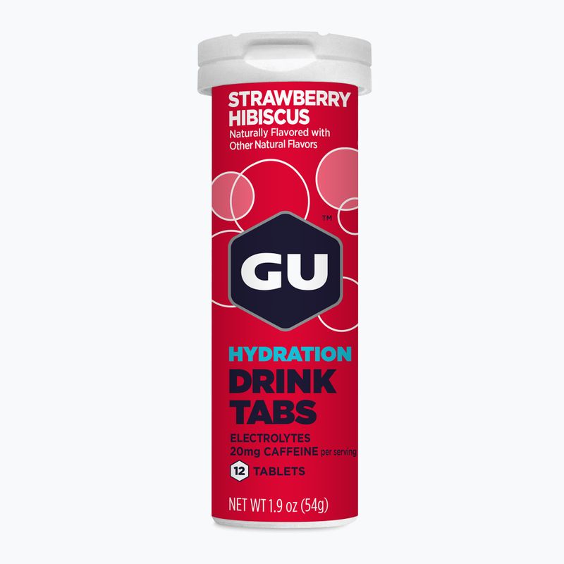 Napój izotoniczny GU Hydration Drink 12 tabs strawberry/hibiscus