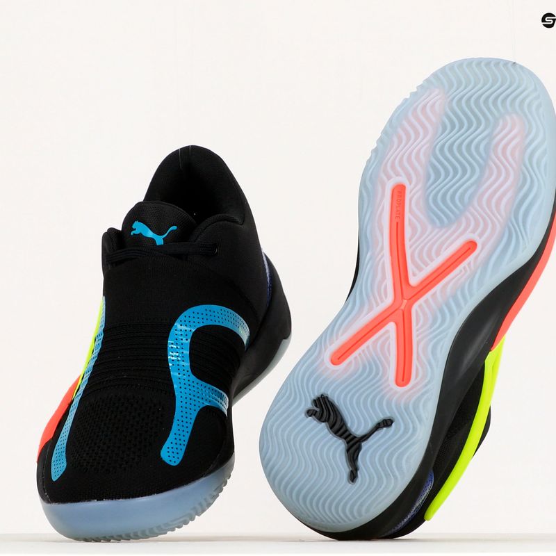 Buty do koszykówki męskie PUMA Rise Nitro puma black/sunset glow 11