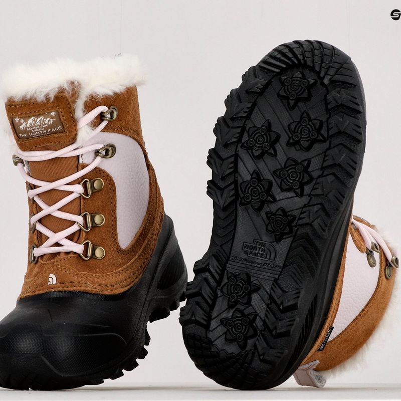 Śniegowce dziecięce The North Face Shellista Extreme toasted brown/lavender fog 11