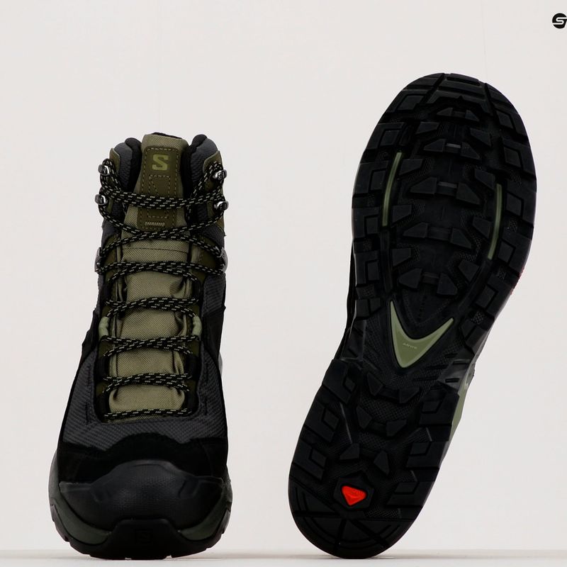 Buty trekkingowe męskie Salomon Quest Element GTX black/deep lichen green/olive night 12