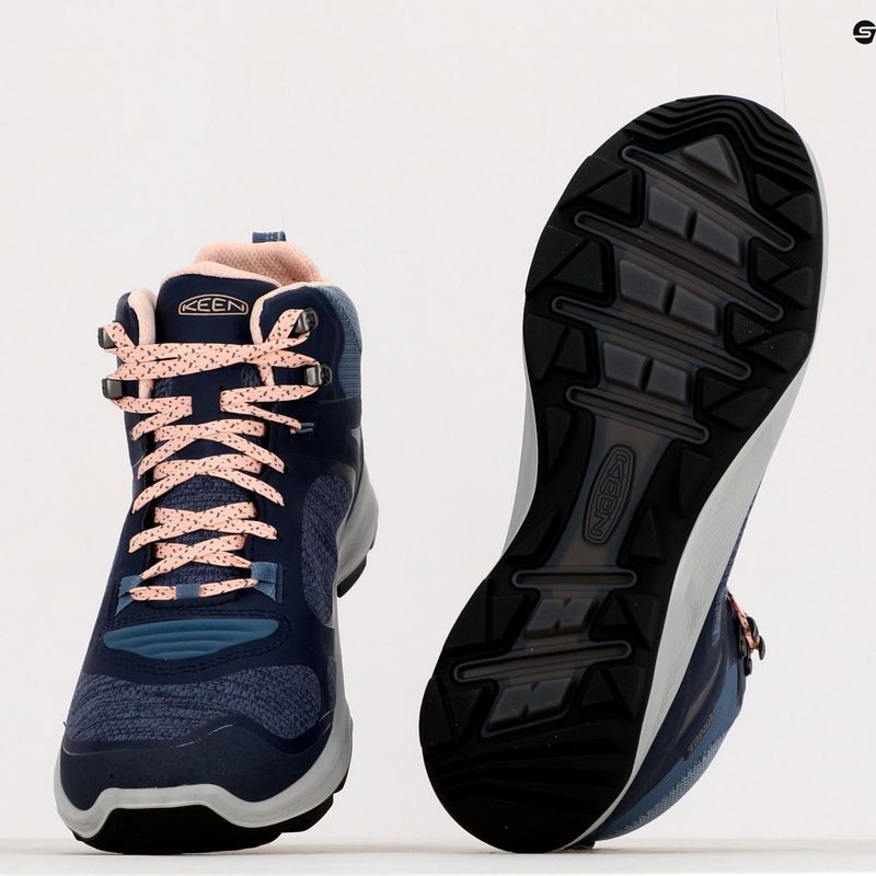 Buty trekkingowe damskie KEEN Terradora Flex Mid WP vintage indigo/peachy keen 12
