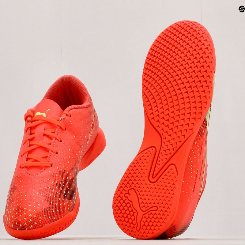 Buty piłkarskie dziecięce PUMA Ultra Play IT fiery coral/fizzy light/puma black 10