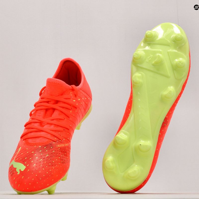 Buty piłkarskie męskie PUMA Future Z 4.4 FG/AG fiery coral/fizzy light/puma black/salmon 10