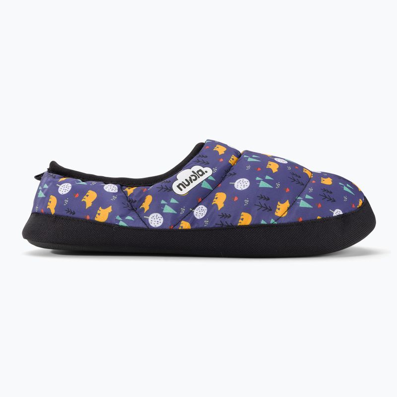 Kapcie zimowe dziecięce Nuvola Classic Printed teddy blue 2