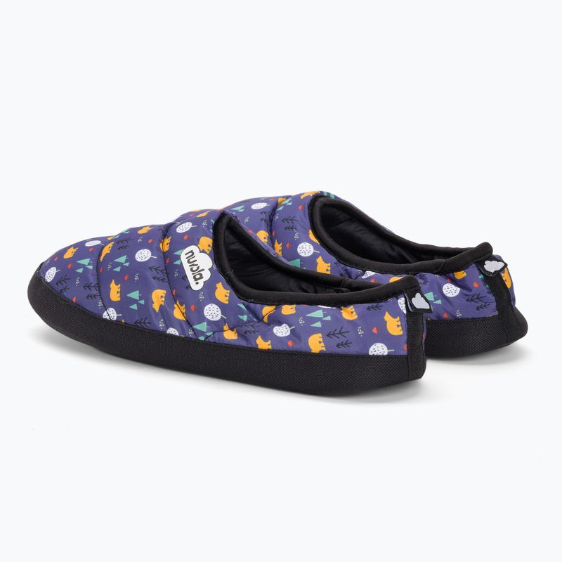 Kapcie zimowe dziecięce Nuvola Classic Printed teddy blue 3