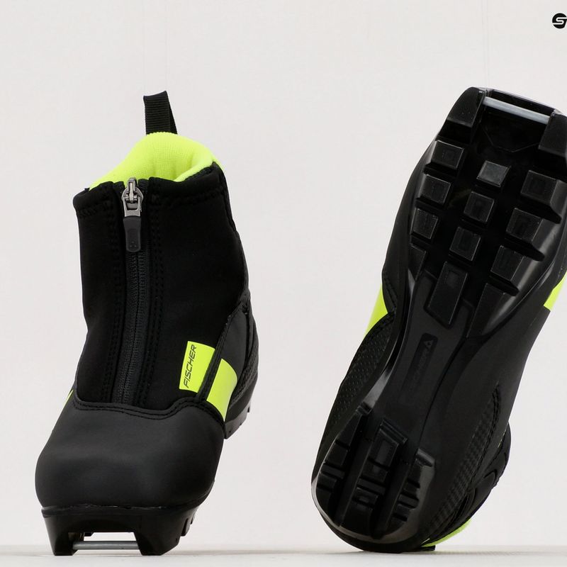 Buty do nart biegowych dziecięce Fischer XJ Sprint JR black/yellow 17
