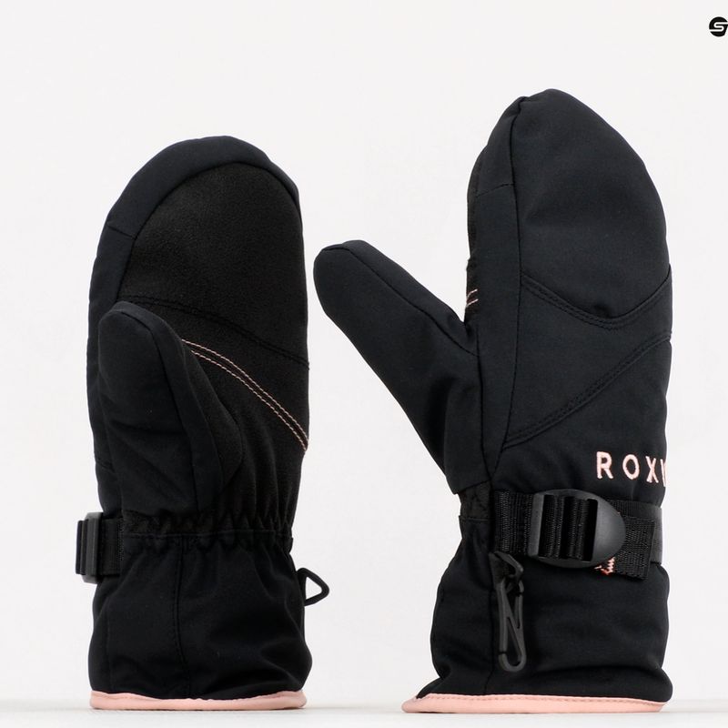 Rękawice snowboardowe dziecięce ROXY Jetty Solid true black 6