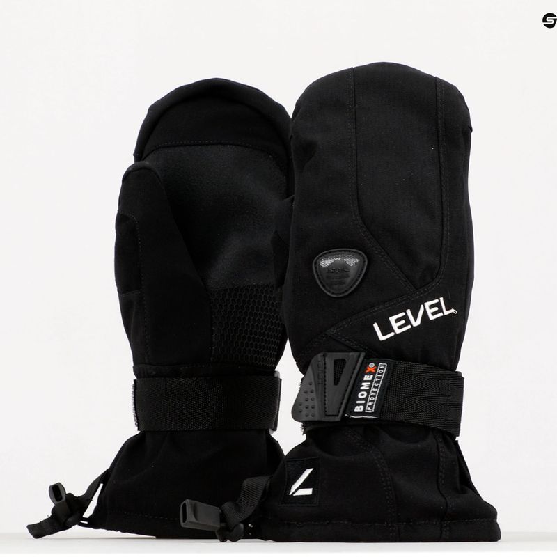 Rękawice snowboardowe dziecięce Level Fly Mitt black 7