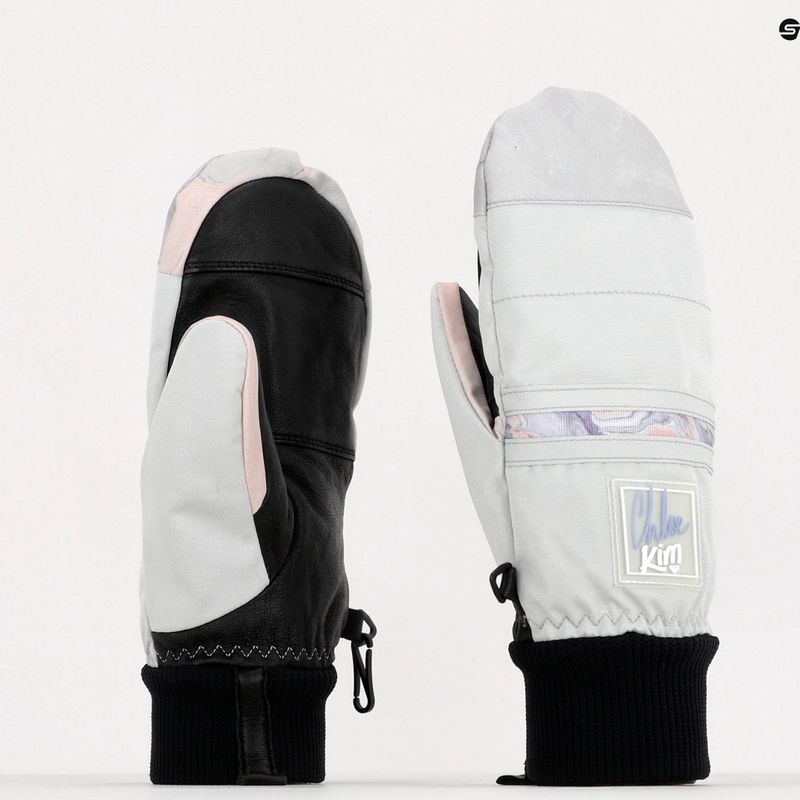 Rękawice snowboardowe damskie ROXY Chloe Kim gray violet marble 6