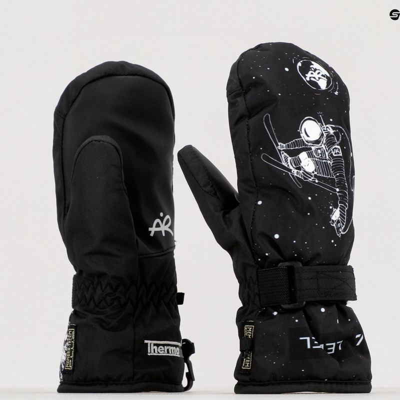 Rękawice narciarskie dziecięce Level Junior Mitt black/white 9