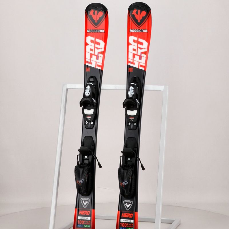 Narty zjazdowe dziecięce Rossignol Hero 100-140 + wiązania KID 4 red 13