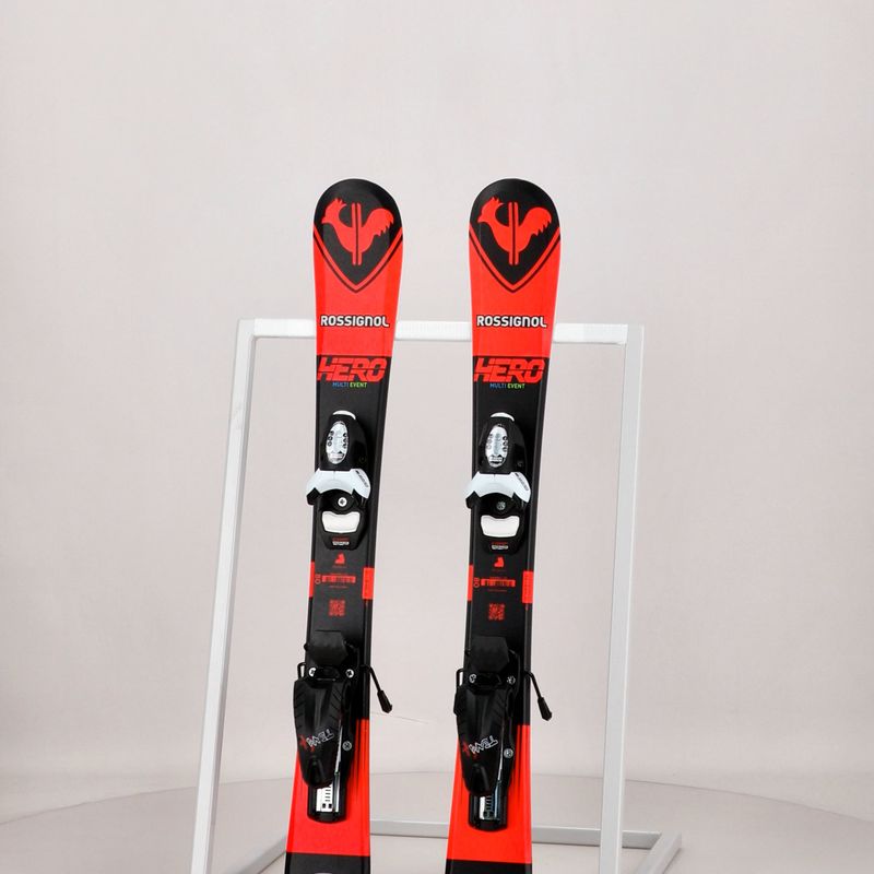 Narty zjazdowe dziecięce Rossignol Hero Pro + wiązania Team 4 GW Black Bulk red 13