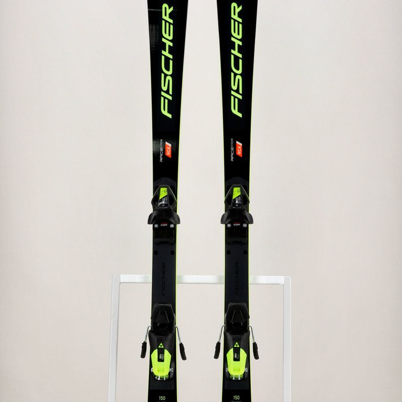 Narty zjazdowe dziecięce Fischer RC4 Worldcup SL JR. M/O-Plate + wiązania RC4 Z9 GW AC black/yellow 13
