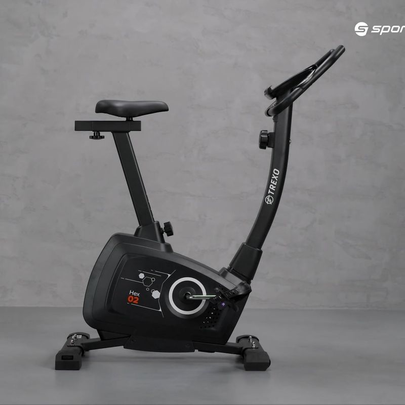 Rower stacjonarny TREXO Hex 02 czarny 19