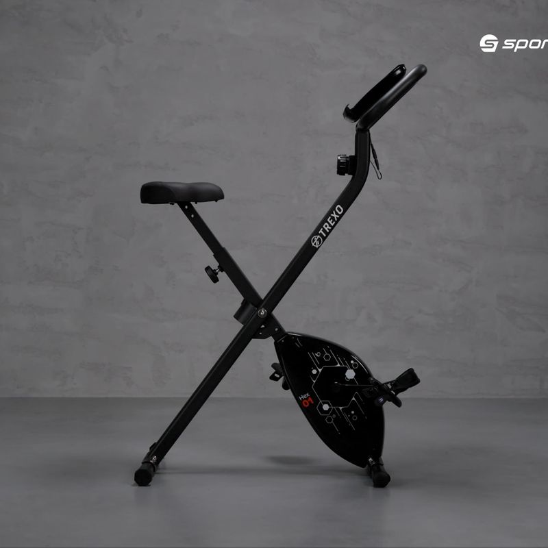 Rower stacjonarny TREXO Hex 01 czarny 15