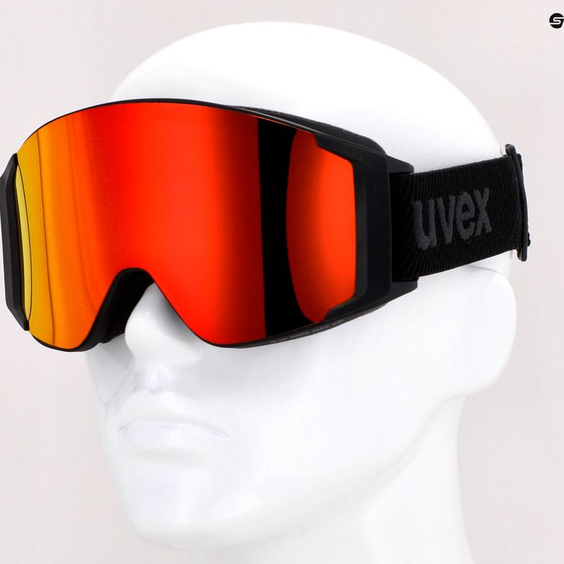 Gogle narciarskie UVEX G.Gl 3000 TOP black matt/mirror red polavision/clear 10
