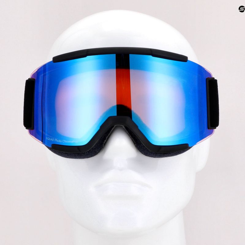 Gogle narciarskie Smith Squad black/chromapop photochromic rose flash 8