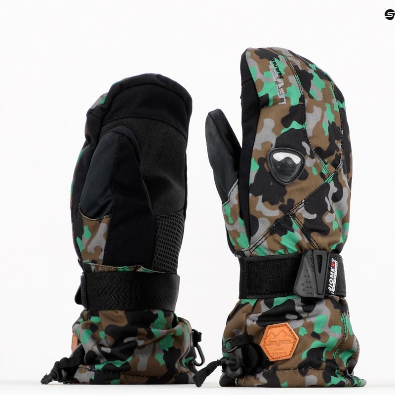 Rękawice snowboardowe dziecięce Level Fly Mitt camo 7