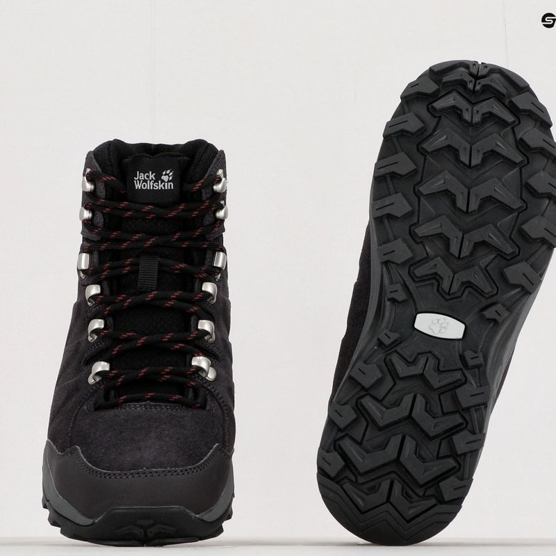 Buty trekkingowe damskie Jack Wolfskin Refugio Texapore Mid dark steel/purple 10
