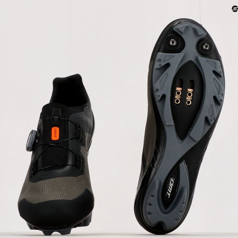 Buty rowerowe MTB męskie DMT KM4 black/green 13