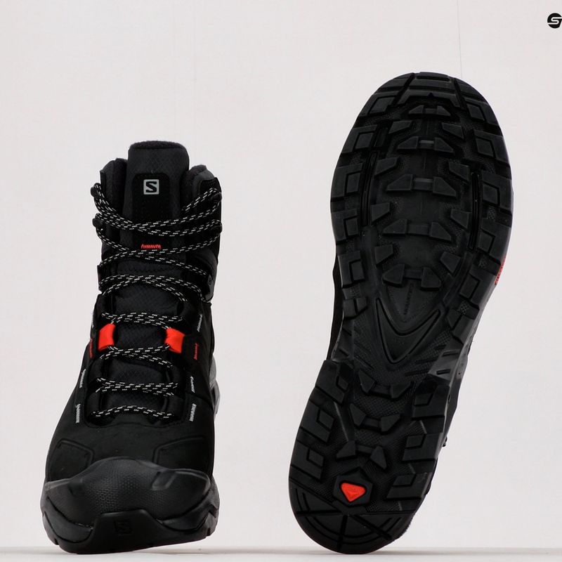 Buty trekkingowe Salomon Quest Winter TS CSWP black/goji berry/monument 18