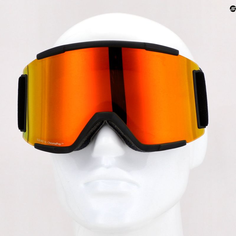 Gogle narciarskie Smith Squad XL black/everyday red mirror/storm yellow flash 10