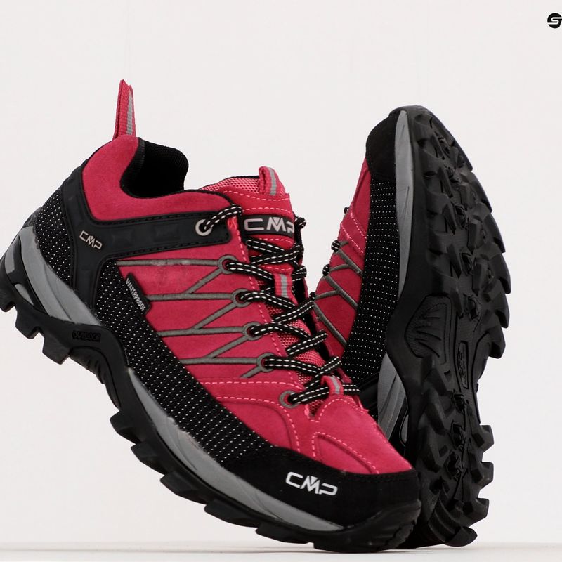 Buty trekkingowe damskie CMP Rigel Low Wp sangria/grey 15