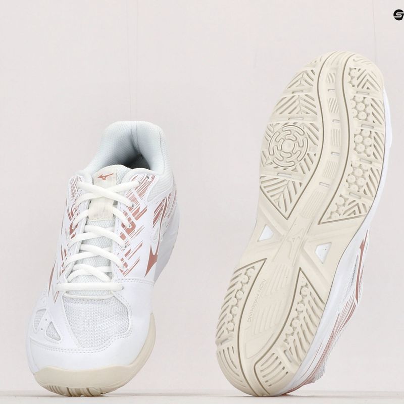 Buty do piłki ręcznej dziecięce Mizuno Stealth Star C białe X1GC2107K36 15