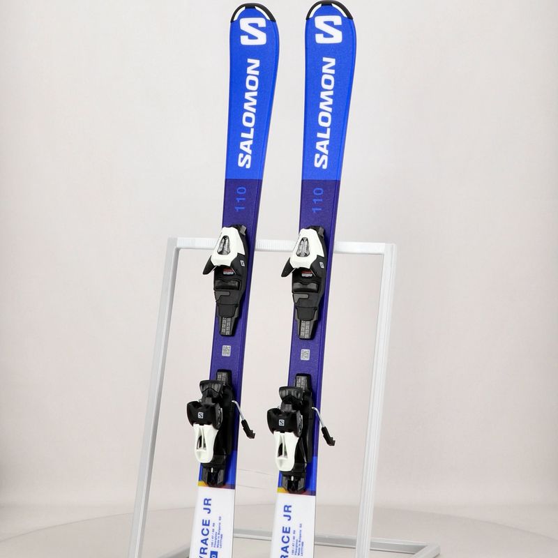 Narty zjazdowe dziecięce Salomon S/Race Jr S + wiązania C5 race blue/white 16