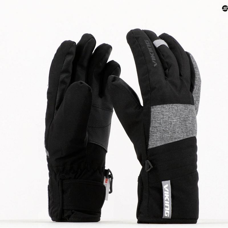 Rękawice narciarskie męskie Viking Espada black/melange 9
