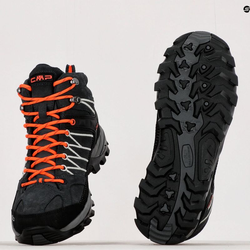 Buty trekkingowe męskie CMP Rigel Mid Wp antracite/flash orange 12