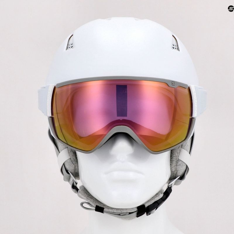 Kask narciarski Salomon Mirage white ruby 9