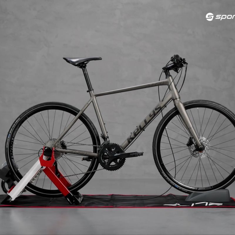 Trenażer rowerowy Elite Novo Force Pack 8 with PVC Mat, Travel Block white/red 5