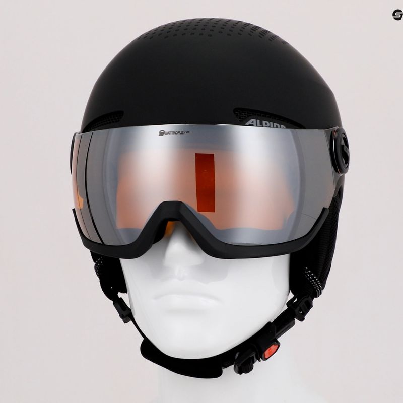 Kask narciarski Alpina Arber Visor Q-Lite black matte 10