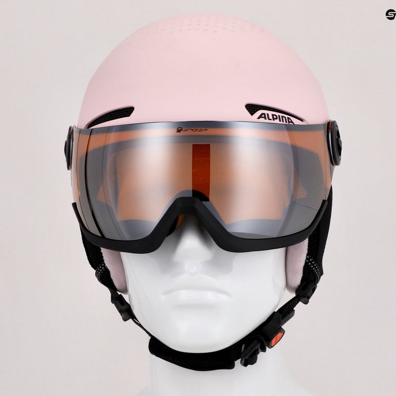 Kask narciarski dziecięcy Alpina Zupo Visor Q-Lite rose matt 14