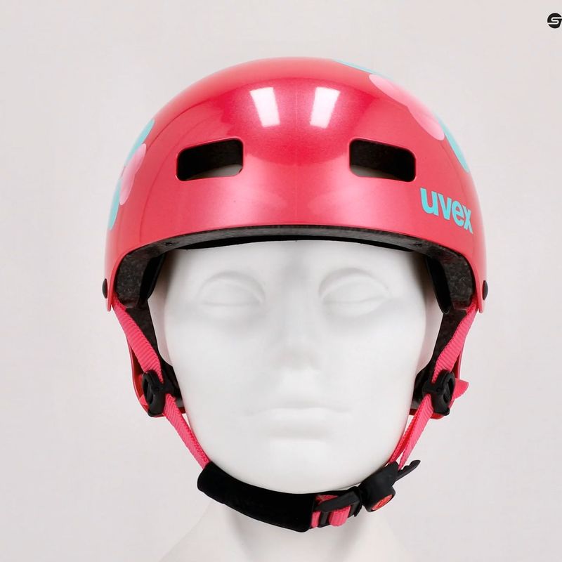 Kask dziecięcy UVEX Kid 3 pink flower 8
