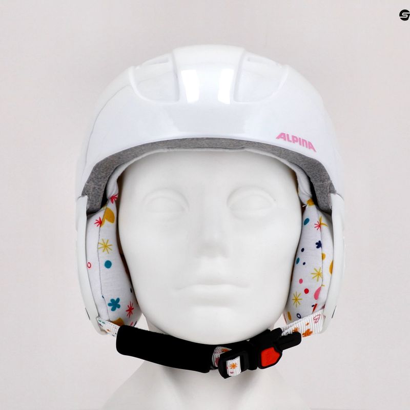 Kask narciarski dziecięcy Alpina Carat white/deco 9