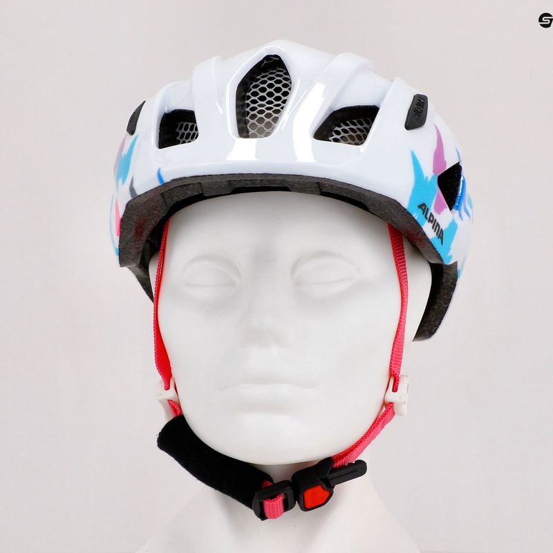Kask rowerowy dziecięcy Alpina Pico pearl white butterflies gloss 11