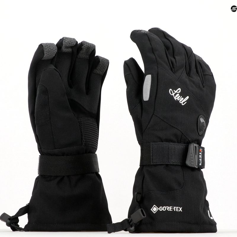 Rękawice snowboardowe damskie Level Half Pipe Gore-Tex black 6