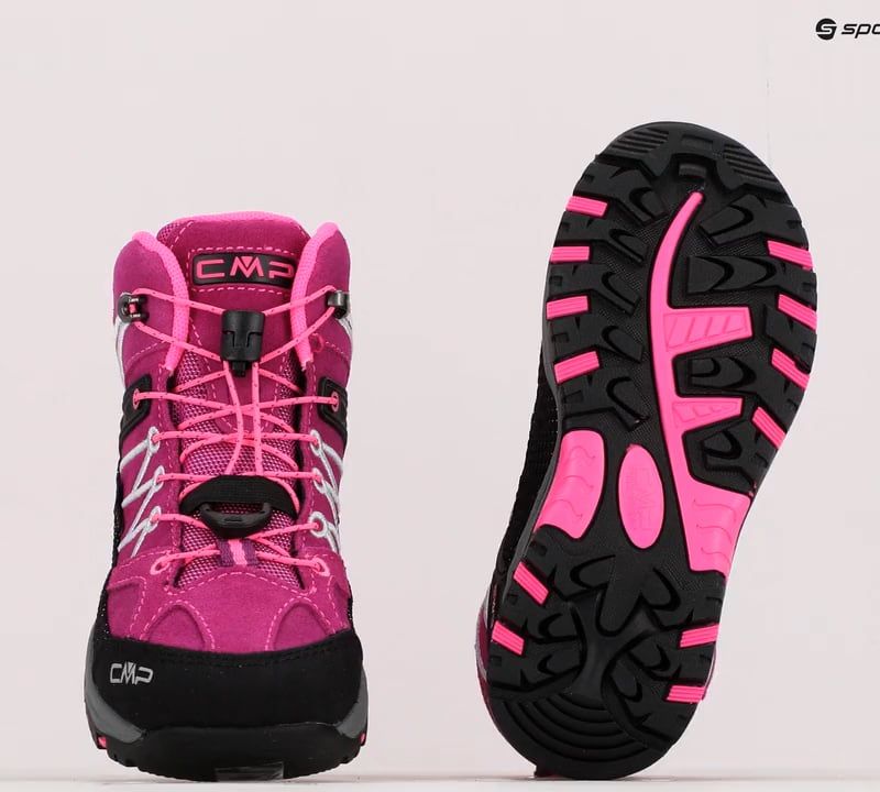 Buty trekkingowe dziecięce CMP Rigel Mid Wp berry/pink fluo 13