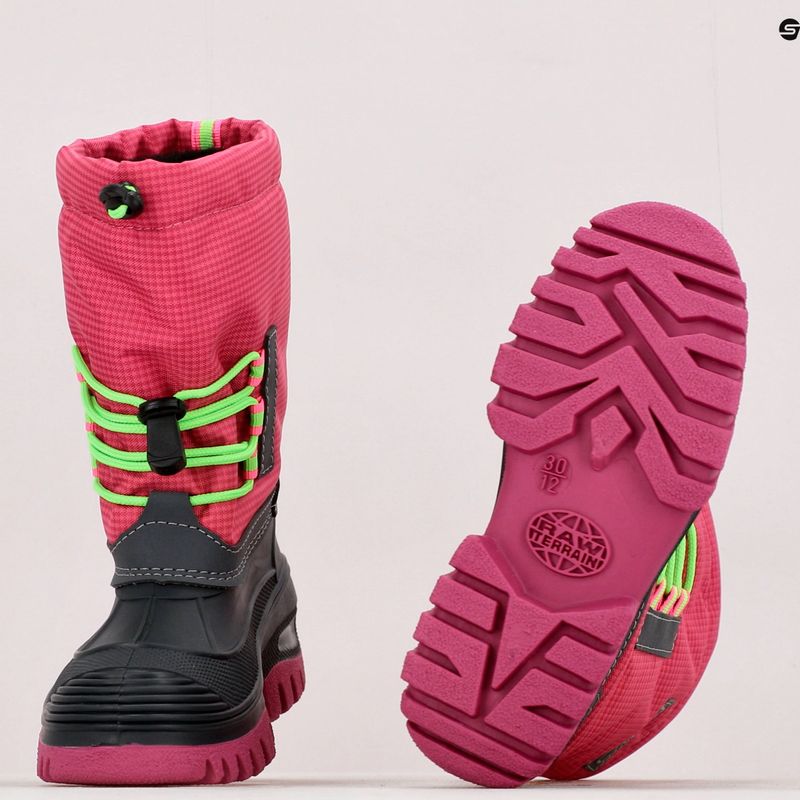 Śniegowce dziecięce CMP Ahto Snowboots Wp pink fluo 17