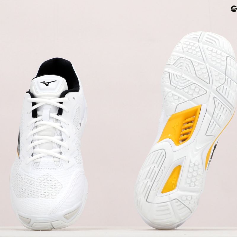 Buty do piłki ręcznej Mizuno Wave Stealth V białe X1GA180013 12