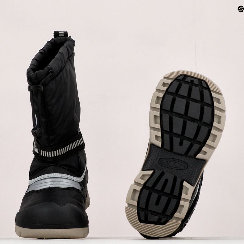 Śniegowce dziecięce KEEN Snow Troll WP black/silver 17