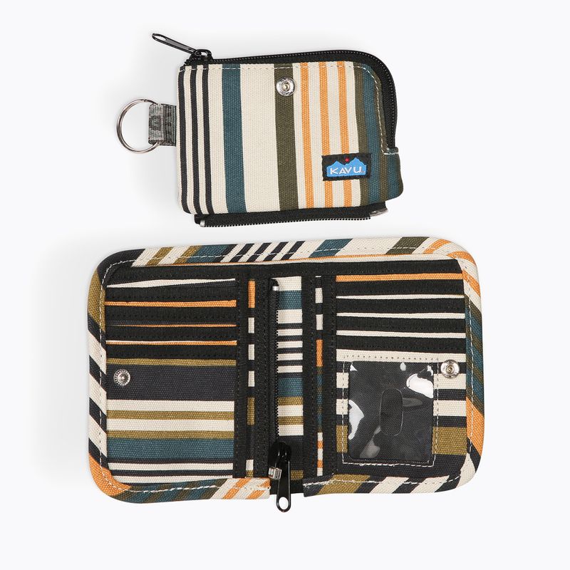 Portfel KAVU Zippy kelp stripe 4
