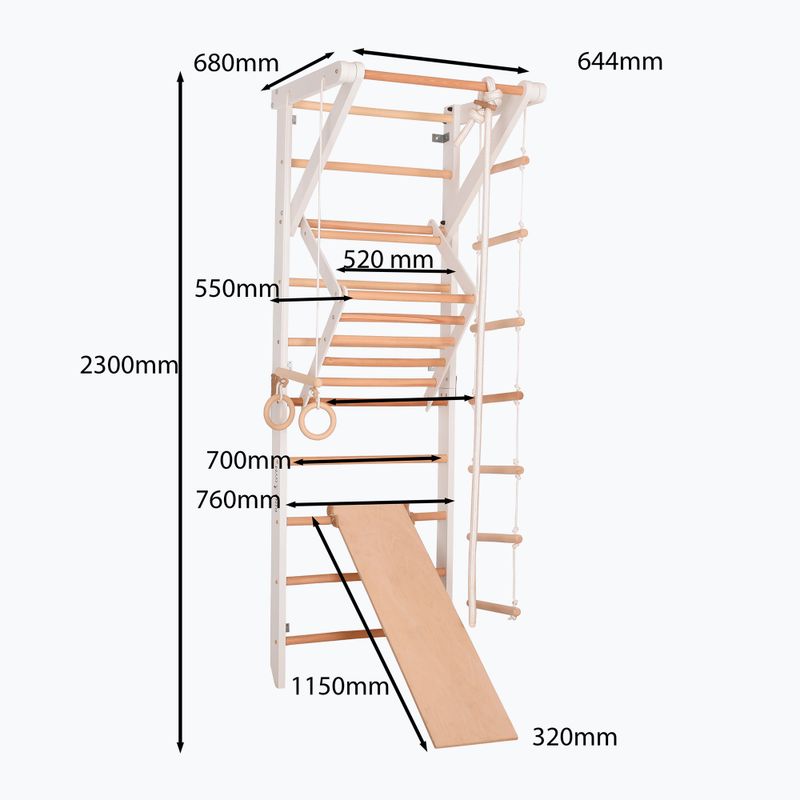 Drabinka gimnastyczna RINAGYM Sport 3 white 7