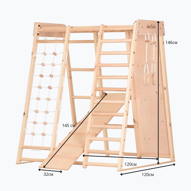 Drewniana rama gimnastyczna RINAGYM Kids 3 12